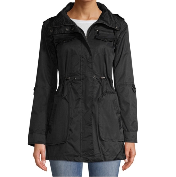 *Like New* Yoki Women's Medium Blue Anorak Outerwear Jacket w/ Removable Hood - Picture 9 of 9